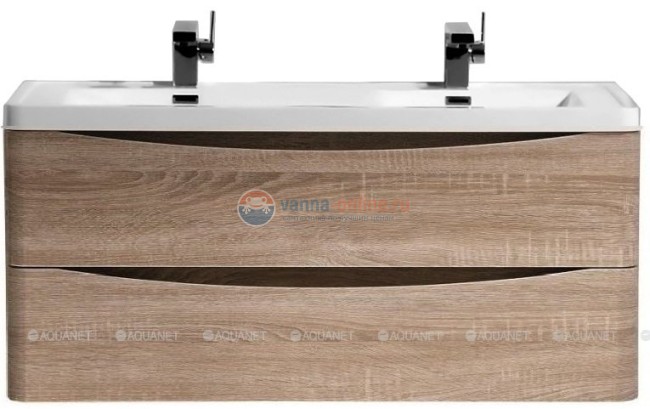 Раковина из искусственного мрамора BelBagno Ancona-N EA-1200-2-LVB с двумя чашами 