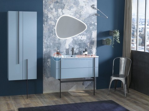 Тумба под раковину Jacob Delafon Nouvelle Vague 120 EB3033-G95, 2 ящика, с выступом, цвет - оливковый глянцевый