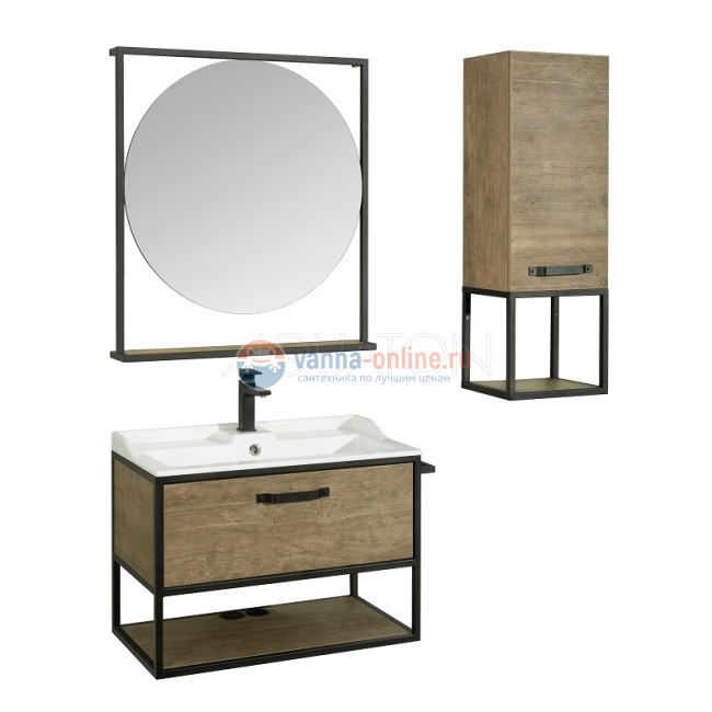 Шкаф Акватон Лофт Фабрик 1A242803LTDY0, дуб кантри