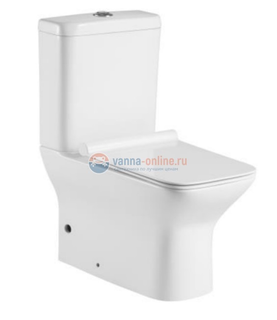 Напольный унитаз Aquanet Cube-C CL-12248B крышка микролифт, безободковый