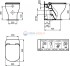 Напольный пристенный унитаз соло Ideal Standard TESI AquaBlade® T0077V3 Напольный пристенный унитаз соло Ideal Standard TESI AquaBlade® T0077V3