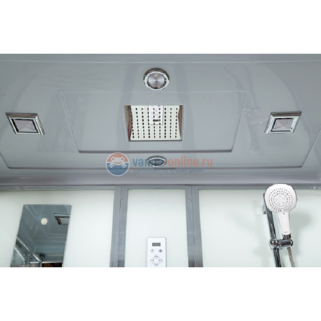 Душевая кабина Deto V150, 150 x 85 см, с электрикой, гидромассажем, с сиденьем, стекла матовые Душевая кабина Deto V150, 150 x 85 см, с электрикой, гидромассажем, с сиденьем, стекла матовые