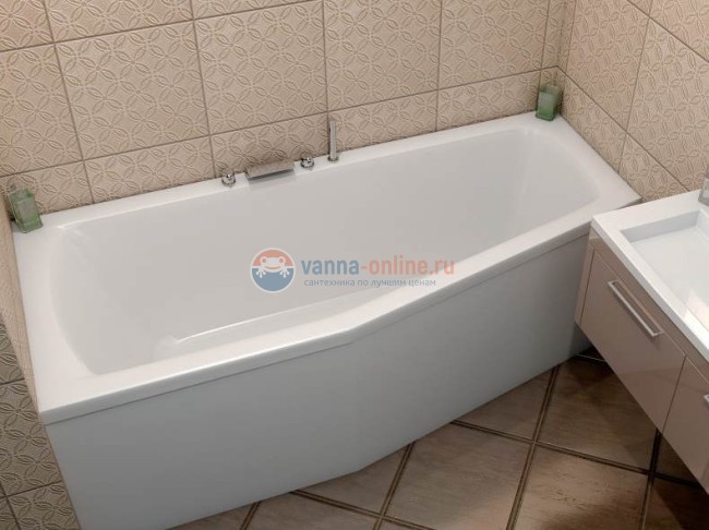 Ванна акриловая Relisan Aquarius, 170 х 70 см, правая