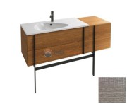 Тумба под раковину Jacob Delafon Nouvelle Vague 145 EB3037RU-E73, 3 ящика, с выступом, цвет - фактурный дуб