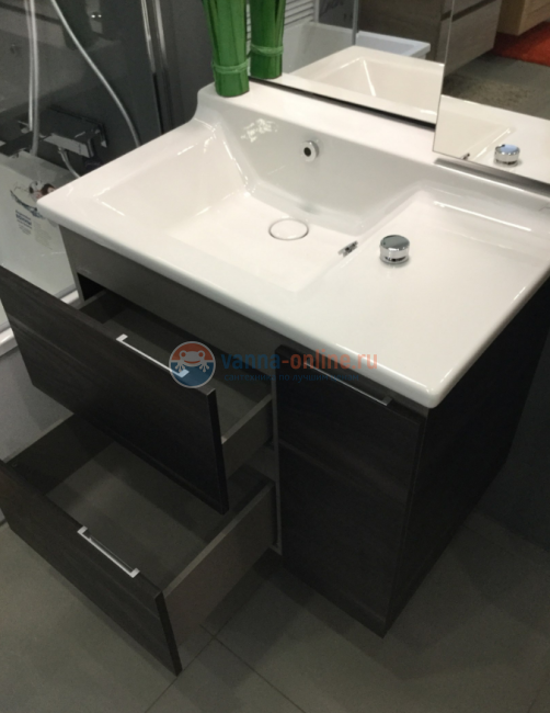 Тумба под раковину Jacob Delafon Soprano 100 EB1331-E15, цвет - черное дерево, 96*53,5 см Тумба под раковину Jacob Delafon Soprano 100 EB1331-E15, цвет - черное дерево, 96*53,5 см