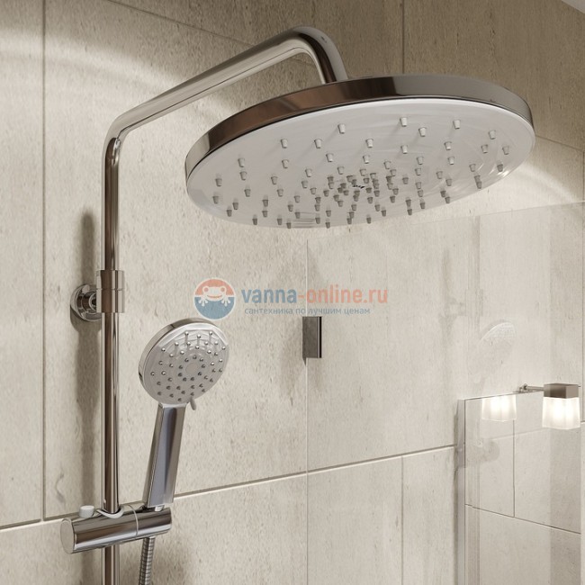 Смеситель Iddis Male MALSB3Fi06 с верхнем душем, хром