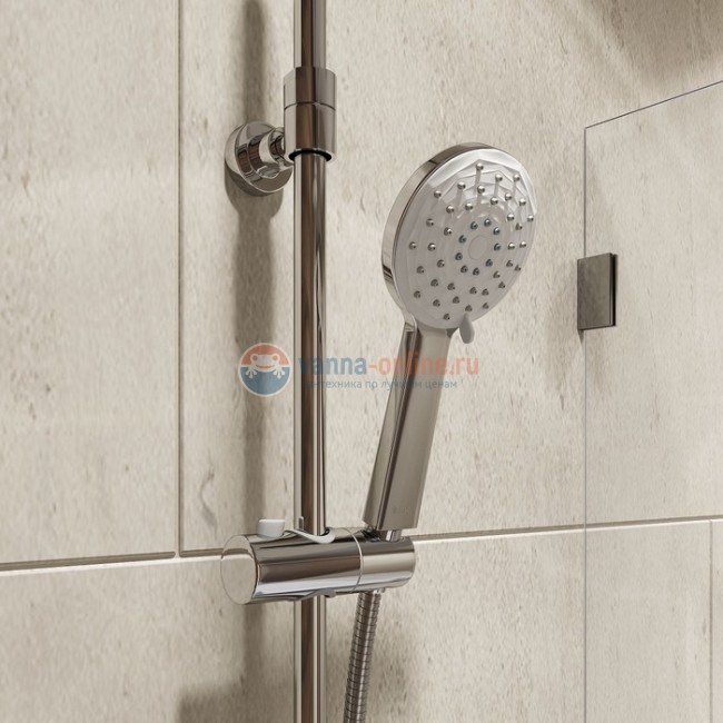 Смеситель Iddis Male MALSB3Fi06 с верхнем душем, хром