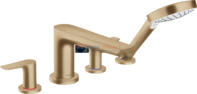 Смеситель Hansgrohe Talis E 71748140 для ванны, бронза матовый Смеситель Hansgrohe Talis E 71748140 для ванны, бронза матовый