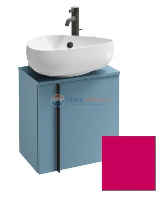 Тумба под раковину Jacob Delafon Nouvelle Vague 45 см, EB3045D-441, цвет фуксия глянцевый, правая