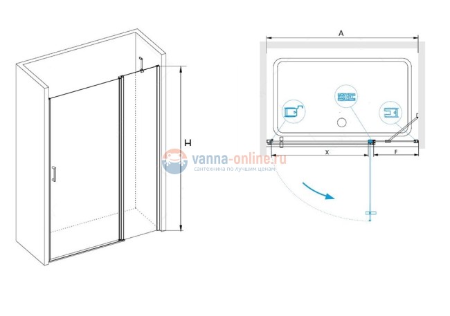 Душевая дверь RGW LE-04, 06120400-11, 100 х 195 см распашная, стекло прозрачное, хром Душевая дверь RGW LE-04, 06120400-11, 100 х 195 см распашная, стекло прозрачное, хром