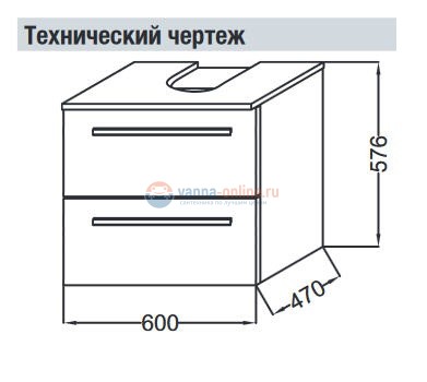 Тумба под раковину Jacob Delafon STRUKTURA 60 х 47 см, серый антрацит, EB1385-N14 Тумба под раковину Jacob Delafon STRUKTURA 60 х 47 см, серый антрацит, EB1385-N14