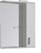 Зеркало Aquanet Рондо 70 со шкафчиком, белый, 00189162, правый