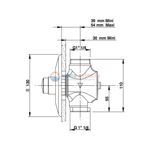 Кран самозакрывающийся Presto Eclair Built 13918 для унитаза