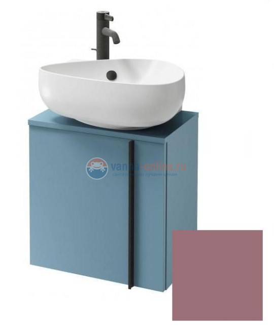 Тумба под раковину Jacob Delafon Nouvelle Vague 45 см, EB3045G-G1B, цвет нежно-розовый глянцевый, левая