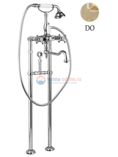 Смеситель Cezares Golf VDPS2-03/24 цвет золото 24 карат Смеситель Cezares Golf VDPS2-03/24 цвет золото 24 карат