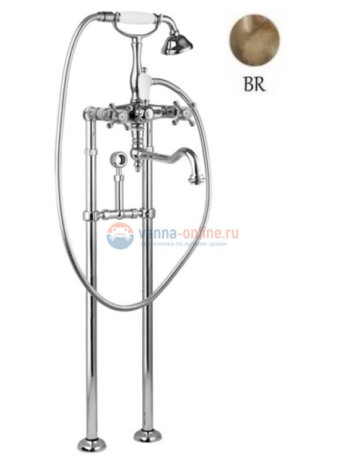 Смеситель Cezares Golf VDPS2-03/24 цвет золото 24 карат Смеситель Cezares Golf VDPS2-03/24 цвет золото 24 карат