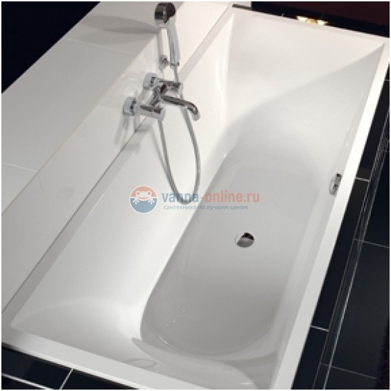 Ванна квариловая Villeroy&Boch La Belle UBQ180LAB2V-96, 180х80 см, ярко-белый