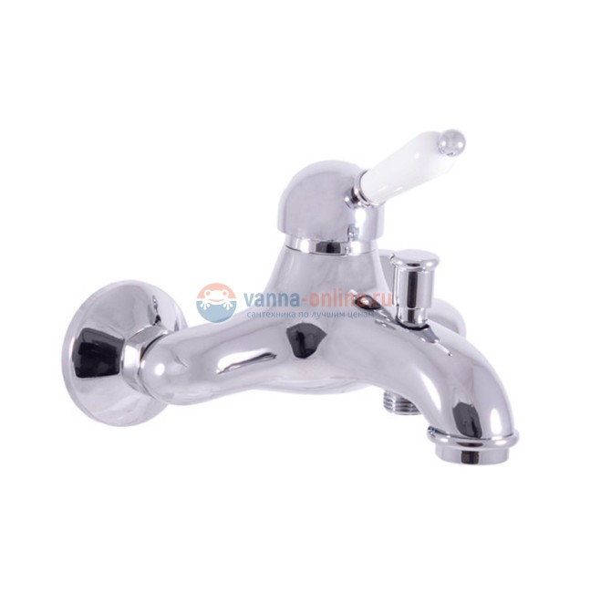 Смеситель для ванны и душа Rav-Slezak Labe L554.5, хром/белый Смеситель для ванны и душа Rav-Slezak Labe L554.5, хром/белый