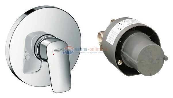 Гигиенический душ Hansgrohe SetLogis 3 в 1 (71666000/32127000/27454000)