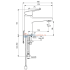 Смеситель для раковины с цепочкой Ideal Standard CERAPLAN BD223AA