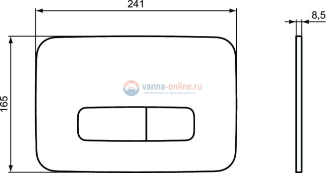 Механическая панель смыва Ideal Standard OLEAS™ M3 R0123A6 Механическая панель смыва Ideal Standard OLEAS™ M3 R0123A6