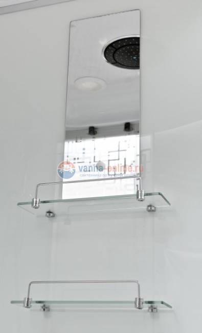 Душевая кабина Deto Em EM4580 LED гм 80 x 80 см, с крышей, с Led подсветкой, с гидромассажем