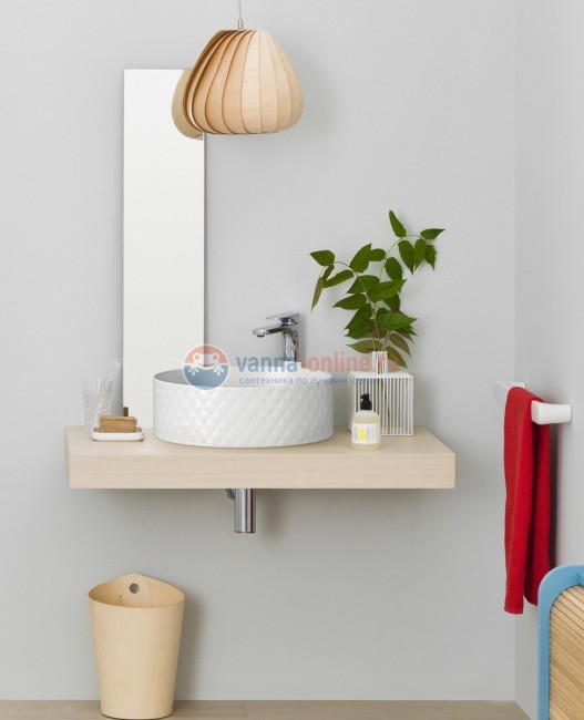 Раковина ArtCeram Rombo OSL009 01; 00, накладная, цвет - белый глянцевый, 44 х 44 х 14,5 см Раковина ArtCeram Rombo OSL009 01; 00, накладная, цвет - белый глянцевый, 44 х 44 х 14,5 см