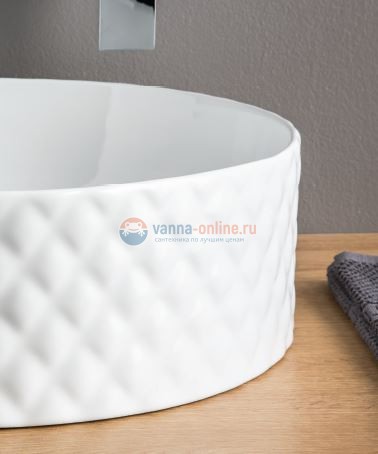 Раковина ArtCeram Rombo OSL009 01; 00, накладная, цвет - белый глянцевый, 44 х 44 х 14,5 см Раковина ArtCeram Rombo OSL009 01; 00, накладная, цвет - белый глянцевый, 44 х 44 х 14,5 см