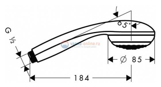 Ручной душ Hansgrohe Crometta 85 Green 28561 Ручной душ Hansgrohe Crometta 85 Green 28561
