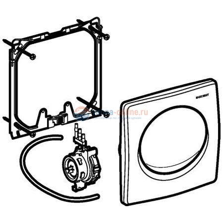 Клавиша Geberit Samba 115.819.21.1 хром, смыв/стоп