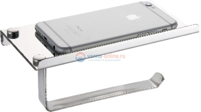 Держатель туалетной бумаги Fixsen Hotel FX-31011 с полкой для телефона, хром Держатель туалетной бумаги Fixsen Hotel FX-31011 с полкой для телефона, хром