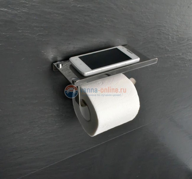 Держатель туалетной бумаги Fixsen Hotel FX-31011 с полкой для телефона, хром Держатель туалетной бумаги Fixsen Hotel FX-31011 с полкой для телефона, хром