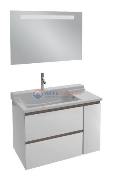 Тумба под раковину Jacob Delafon Soprano 100 EB1334-N18, цвет - белый глянец, 96*53,5 см