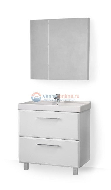 Тумба под раковину Raval Fest Fes.01.80/N/W, 80 см, белая
