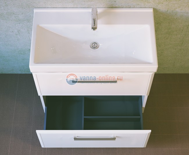 Тумба под раковину Raval Fest Fes.01.80/N/W, 80 см, белая