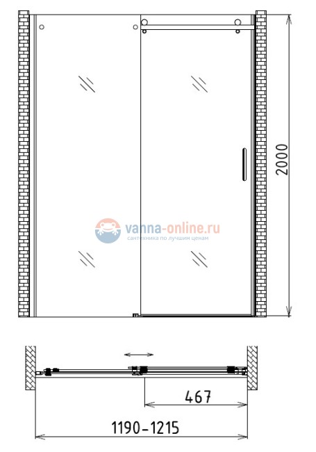 Душевая дверь Gemy Modern Gent S25191C, 120 х 200 см, стекло прозрачное Душевая дверь Gemy Modern Gent S25191C, 120 х 200 см, стекло прозрачное