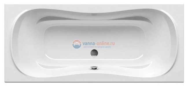Акриловая ванна Ravak Campanula, 180 х 80 см, белая, CB21000000