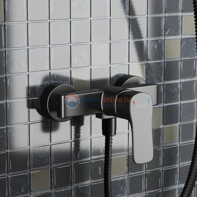 Смеситель для душа Paini Viva Style без аксессуара, черный