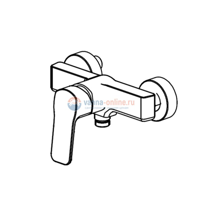 Смеситель для душа Paini Viva Style без аксессуара, черный
