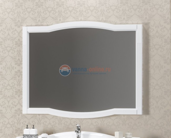 Зеркало Opadiris Лаура 120 цвет белый без патины Зеркало Opadiris Лаура 120 цвет белый без патины