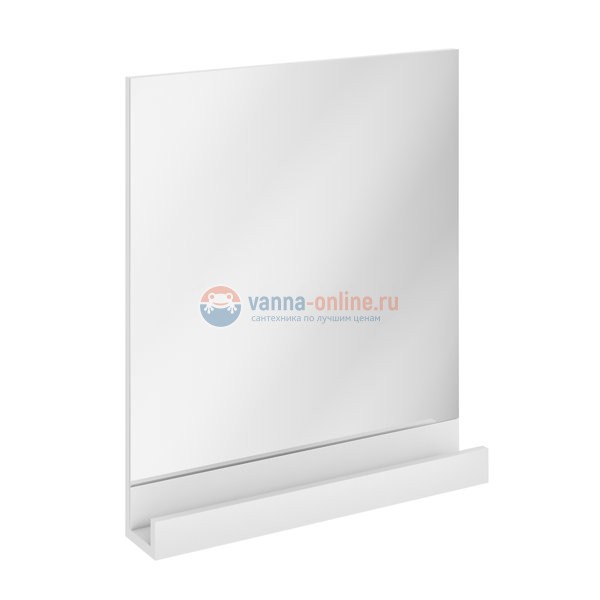 Зеркало Ravak 10° 650 с белой полочкой X000000851