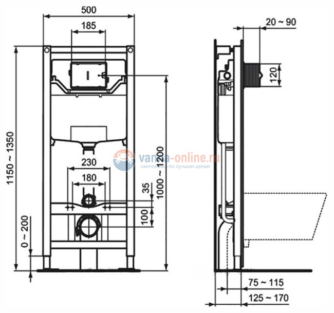 Инсталляция с унитазом Ideal Standard Tesi T387201, сиденье микролифт, клавиша хром, комплект Инсталляция с унитазом Ideal Standard Tesi T387201, сиденье микролифт, клавиша хром, комплект