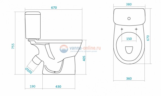 Напольный унитаз Santek Бореаль 1.WH30.2.147 (1wh302147) крышка микролифт Напольный унитаз Santek Бореаль 1.WH30.2.147 (1wh302147) крышка микролифт