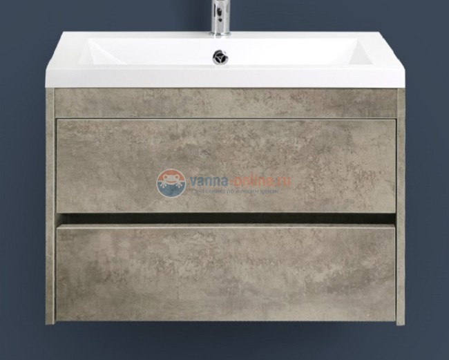 Тумба с раковиной Art&Max Family-580-2C-SO-CV, 58 x 48 x 55 см подвесная, серый (Cemento Veneto) Тумба с раковиной Art&Max Family-580-2C-SO-CV, 58 x 48 x 55 см подвесная, серый (Cemento Veneto)