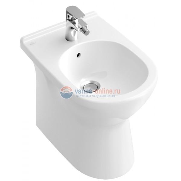 Биде Villeroy&Boch O.novo 5461 0001, напольное Биде Villeroy&Boch O.novo 5461 0001, напольное