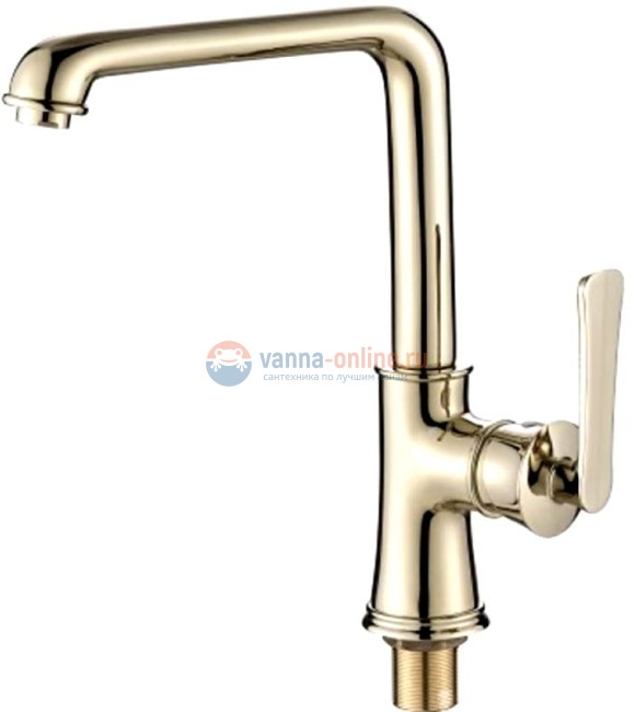 Смеситель для кухни Rush Flores FLG0835-2 высокий, золото Смеситель для кухни Rush Flores FLG0835-2 высокий, золото