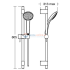Душевой гарнитур Ideal Standard IDEALRAIN PRO B9833AA Душевой гарнитур Ideal Standard IDEALRAIN PRO B9833AA