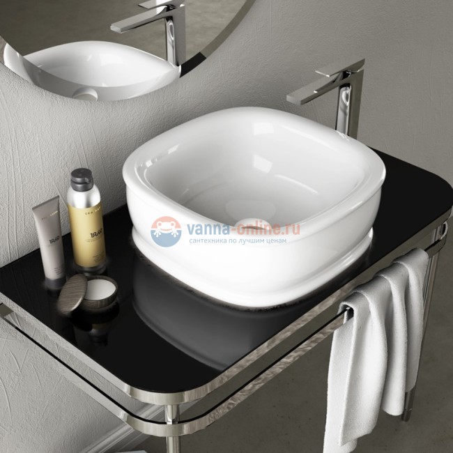 Раковина Artceram Azuley AZL001 01; 00, накладная, цвет - белый глянцевый, 45 х 45 см Раковина Artceram Azuley AZL001 01; 00, накладная, цвет - белый глянцевый, 45 х 45 см