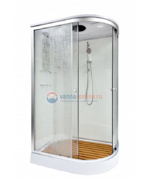 Душевая кабина Deto Em EM1511 L/R гм 110 x 80 см, с крышей, с гидромассажем