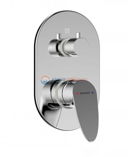 Смеситель Bravat Drop P69190C-2-RUS, хром